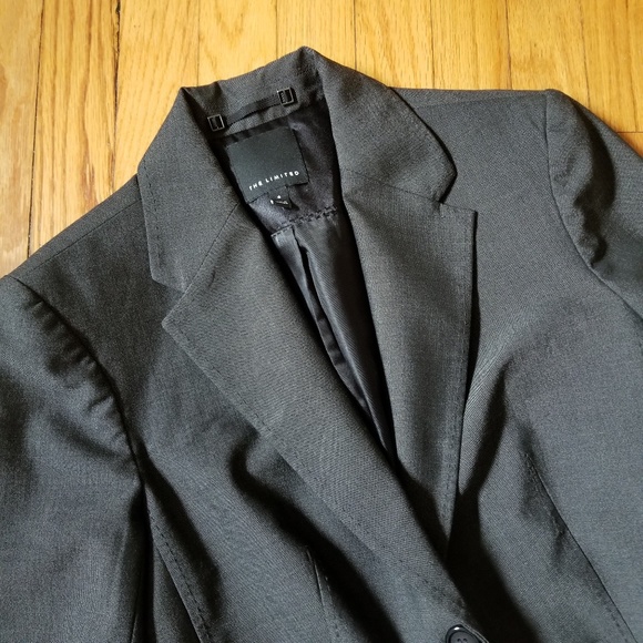 The Limited Career Blazer Gray 4 - Picture 3 of 8